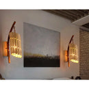 Modern Minimalist Fixture Bedside Decorative Hollow Idyllic Kitchen Wood Single Head Wall Lamp