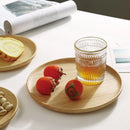 Japanese-Style Wooden Tray Oak Afternoon Tea Dessert Plate Pastry Wooden Dish Kitchen Storage Tray