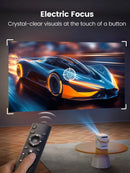 TOPTRO Portable Projector Full HD 1080P Support 400ANSI Android 9.0 Projector Auto Keystone & Electric Focus Built-in Battery