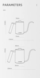MHW-3BOMBER Pour Over Coffee Kettle 400ml/600ml Stainless Steel Gooseneck Tea Water Pot Chic Cafe Barista Kitchen Accessories