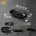 Modern Dinner Set Plates and Dishes Not Easily Broken Melamine Plate Black Cutlery Soy Sauce Dish Kitchen Hotel Tableware