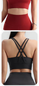 Fitness Bra New Women's Sports Underwear High Intensity Sports Yoga Underwear Quick Dry Shockproof Yoga Bottom Shirt