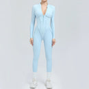 Yoga Suit Gym Set Women Training Sportswear Fitness Long Sleeved Sports Jumpsuit Women Push Up Female Workout Clothes Bodysuits