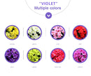90/80CM Artificial Violet Hanging Flower Vines Plastic Fake Flowers Wall Decor Plants Garland for Wedding Home Garden Decoration