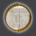 Round Decoration Mirror Clear Unique Creative Restaurant Fashion Chinese Style Mirror Luxury Large Espelho House Decoration