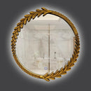 Round Decoration Mirror Clear Unique Creative Restaurant Fashion Chinese Style Mirror Luxury Large Espelho House Decoration