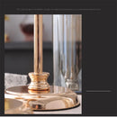 European style glass candle holder decoration light luxury home romantic candlelight dinner decoration