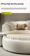 European Style Large Double Bed Round Modern Minimalist Princess Double Bed Luxury Human Camas De Dormitorio Bedroom Furniture