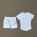 2 Pcs HISTELLO Impact Sports Sets Short Sleeve Seamless Yoga Top Fitness Set Women Workout Running Sports Shorts Gym Suit