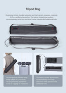 Ulanzi FALCAM TreeRoot Quick Lock Travel Tripod (R141K-320P) Solid Swift Tripod Reuleaux Triangle Tub Carbon Fiber Tripod