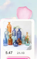 Modern Living Room Glass Vase Desktop Flower Vases For Homes Arrangement Container Decorations Bedroom Gold Decor