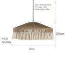 Nordic LED Chandelier Chandelier With Tassels For Bedroom Living Room Kitchen Shop Handmade Rustic Pendant Lamps
