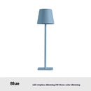 Hotel Cordless Usb Rechargeable Table Lamp Poldina Waterproof Touch Switch Table Lamps for Bedroom Hotel Living Room Restaurant