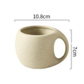 Ceramic Coffee Cups and Saucers Simple Water Cup 220ml Breakfast Milk Oat Drink Mug Exquisite Afternoon Tea Coffee Cup Birthday
