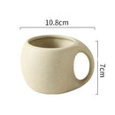 Ceramic Coffee Cups and Saucers Simple Water Cup 220ml Breakfast Milk Oat Drink Mug Exquisite Afternoon Tea Coffee Cup Birthday