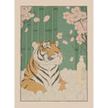 Japanese Bathroom Art Poster Cute Animals in Bathtub Canvas Printed Decorative Painting, Used for Bathroom Decoration, Frameless