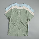 Yoga suits for women in summer sports tops for short-sleeved T-shirts for running Pilates training suits loose blouses for