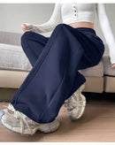 Sports Pants for Women Spring Autumn New Style High-waisted Slim Loose Wide-leg Versatile Casual Sweatpants
