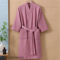 100% Cotton Kimono Bathrobe Gown Spring Autumn New Robe Home Dressing Gown Spring Autumn New Sleepwear Loungewear Negligee