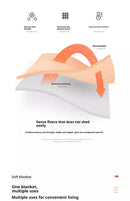 Home Textiles Flannel Blanket Air Conditioning Blanket Thin Spring Summer Fleece Blanket Office Nap  Blanket Multi-size Optional