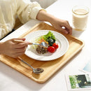 Japanese-Style Wooden Tray Oak Afternoon Tea Dessert Plate Pastry Wooden Dish Kitchen Storage Tray