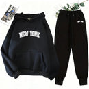 2025 New Women's Matching Set Hooded Sweatshirt and Jogger Pants Casual Streetwear Outfit Fall Winter Lounge Female Wear Hoodie