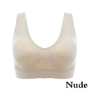 1 Pcs Women's Breathable Sports Vest Bra Sweat-absorbent Shockproof Pad Sports Top Track And Field Gym Running Fitness