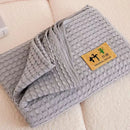 100% Bamboo Fiber Blanket Cooling Antibacterial Towel Quilt Summer Solid Color Bedding For Children Single Double Bed Blanket