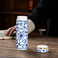 Ceramic Water Glasses Porcelain Insulated Cup Enamel Chinaware Thermos Mug Pottery Heat Preservation Portable Busine Capacity ML