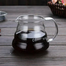 Coffee Carafe, 350/600ml Coffee Clear Glass Kettle Sharing Pot with Lids, Pour Over Coffee Espresso Maker Accessories
