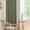 Japanese Minimalism Luxury Chenille Curtians for Living Dining Room Bedroom High-end Embroidery Shading Cortinas Customize