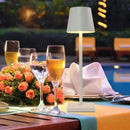 Hotel Cordless Usb Rechargeable Table Lamp Poldina Waterproof Touch Switch Table Lamps for Bedroom Hotel Living Room Restaurant