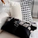 30x50/45x45CM French Retro Throw Pillow Cover Black Luxury Stamping Waist Cushion Cover Decor Home Decorative Pillowcase 2025