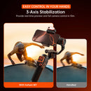 Hohem Official iSteady M7 Smartphone Stabilizer Ai Face Tracking 3-Axis Phone Gimbal Built-in Selfie Stick iPhone/Android Gimbal