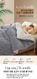 New Super Thick Winter Warm Blanket for Bed Artificial Lamb Cashmere Weighted Blankets Soft Comfortable Warmth Quilt Comforter