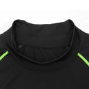Camiseta Esportiva Masculina de Verão – Secagem Rápida, Alta Elasticidade, Respirável e Gola Alta