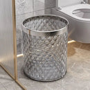 Luxury Trash Can Household Living Room Bedroom Trash Can Without Lid Large Capacity Lightweight Garbage Bin Waste Paper Basket