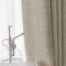 Asazal Linen Blackout Curtains for Living Room Bedroom High Quality Full Shading Decoration Luxury Modern Opaque Window Drapes