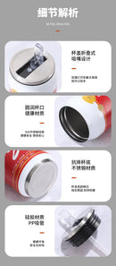 500ML Termos Beer Cup 304 Stainless Steel Car Thermos Cola Can Laser Printing Botella De Acero Inoxidable Ninos Garrafa Termica