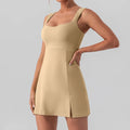 Fitness Suits Yoga Jumpsuits with Chest Pads Tennis Running Short Skirts Sportswear for Women Gym Sports Sets Workout Bodysuits