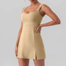 Fitness Suits Yoga Jumpsuits with Chest Pads Tennis Running Short Skirts Sportswear for Women Gym Sports Sets Workout Bodysuits