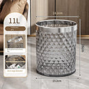Luxury Trash Can Household Living Room Bedroom Trash Can Without Lid Large Capacity Lightweight Garbage Bin Waste Paper Basket