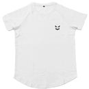 Men Muscle T Shirt Cotton Elasticity Causal Gym Fitness Shirts Short Sleeve Curved Hem Slim Fit Tee Shirt