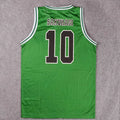 Anime Cosplay Costume Shohoku 10 Sakuragi Green Basketball Jersey Tops Shirt Sport Wear School Basketball Team Uniform