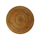 Handmade Rattan Table Mat Creative Placemat Heat Insulating Non-Slip Coaster for Dining Table Bowl Plate