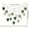 1 Set Beautiful Room Decoration Leaf Hanging on The Wall Bohemian  Modern Macrame Wall Art Tapestry for Home