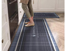 Kitchen Carpet Waterproof Floor Mat Pvc Leather Oil-proof Foot Mats Non-slip Long Carpets British Style Home Decor Rugs 주방러그