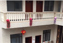 90/80CM Artificial Violet Hanging Flower Vines Plastic Fake Flowers Wall Decor Plants Garland for Wedding Home Garden Decoration