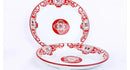 Thickened Enamel Tea Plates Saute Spicy Chicken Iron Porcelain Plates Soup Plate Fish Plates Fruit Flower Bowls Salad Bowl Ins