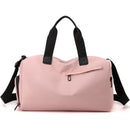 Solid Fitness Bags Zipper Large Capacity Oxford Travel Bags  Thickened Fabric High Capacity Waterproof Luggage Sports Bags